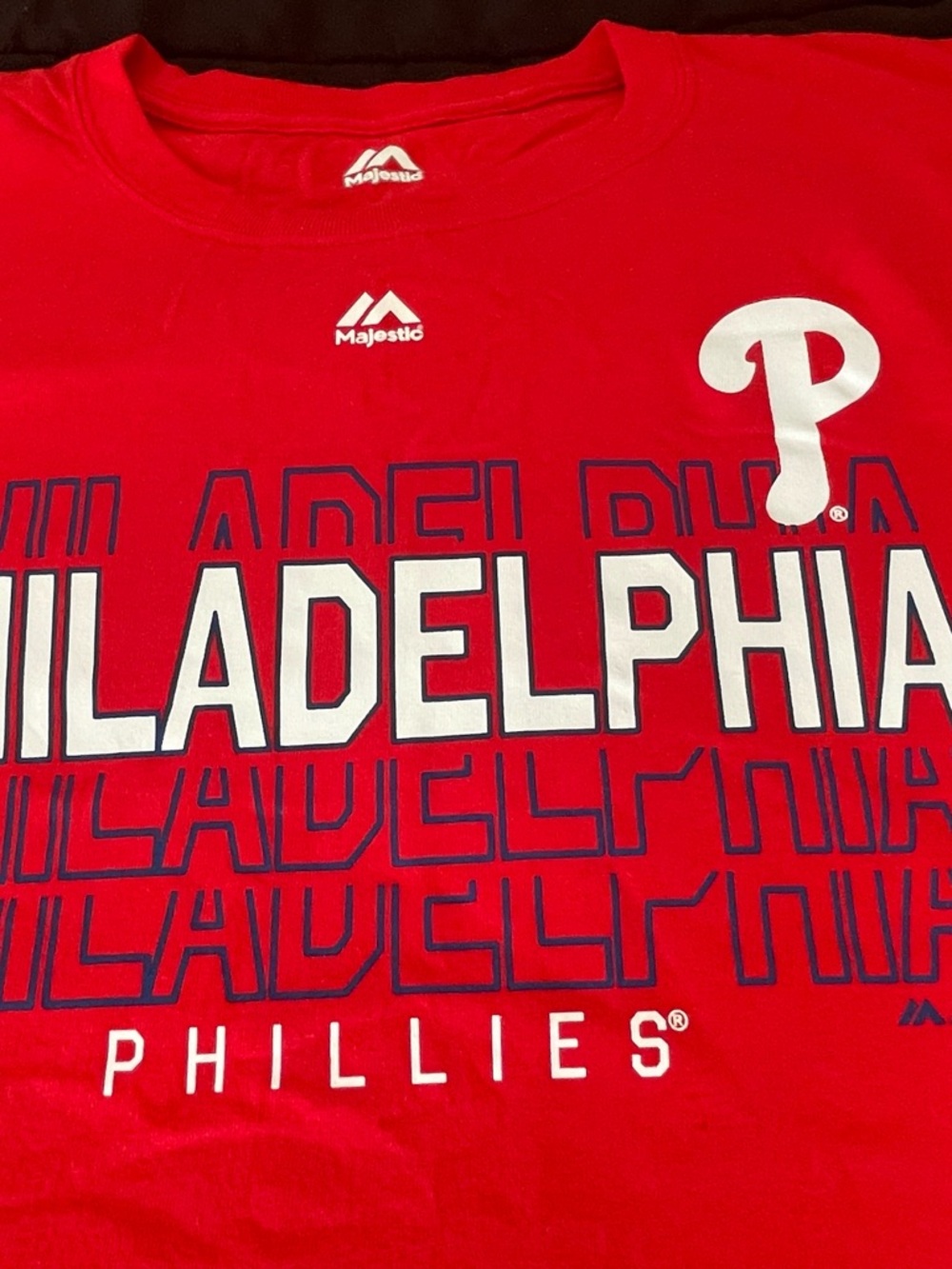 Majestic Red Philadelphia Phillies Graphic Tee for Kids